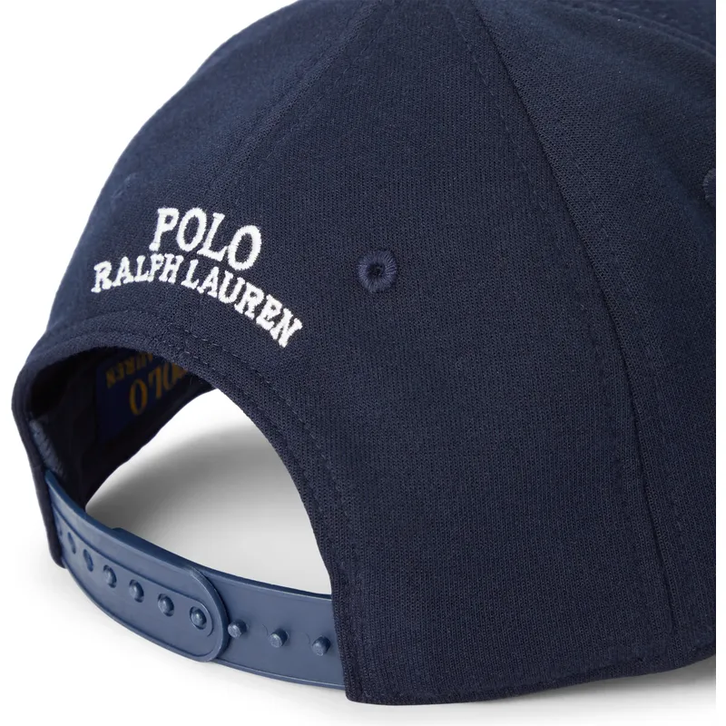 marinebla-snapback-kasket-med-buet-skygge-modern-double-knit-jacquard-fra-polo-ralph-lauren
