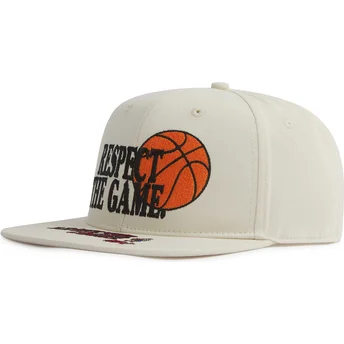 Beige flad snapback kasket Respect The Game Slogan fra AND1