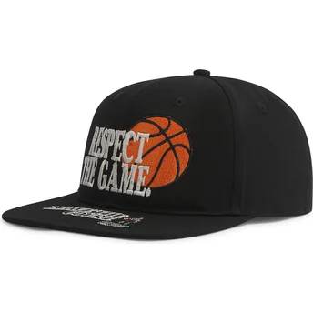 Sort flad snapback-kasket med Respect The Game-slogan fra AND1