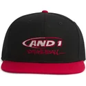 flad-sort-og-rod-snapback-kasket-graffiti-logo-fra-and1