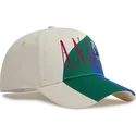 beige-buet-snapback-kasket-med-retro-logo-farveblok-fra-and1