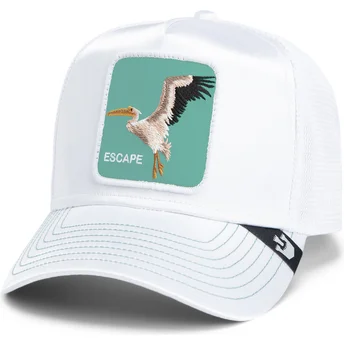 Goorin Bros. Pelican Bird Escape Not Into Yoga Great Escape The Farm White Trucker Hat