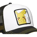hvid-og-sort-trucker-kasket-pikachu-pkm6-ele-pokemon-fra-capslab