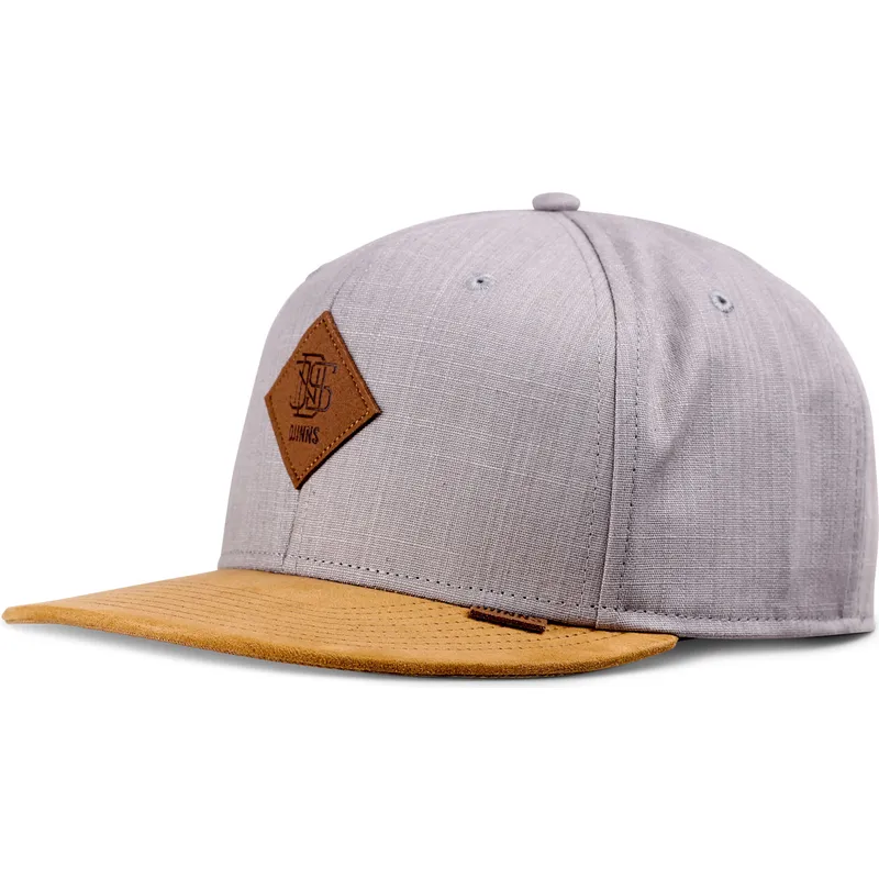 gra-og-brun-flat-cap-snapback-linen-2015-fra-djinns