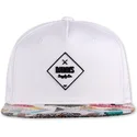 djinns-hvid-og-multifarvet-flad-snapback-kasket-med-aztek-gummi