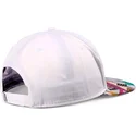 djinns-hvid-og-multifarvet-flad-snapback-kasket-med-aztek-gummi
