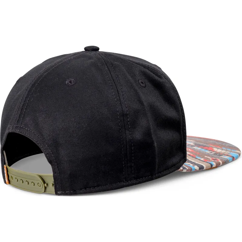 flad-sort-og-multifarvet-snapback-kasket-aztek-fra-djinns