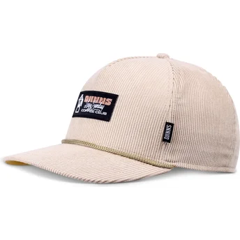 Gorra kurvet beige snapback HFT Sunday Coffee Cord fra Djinns