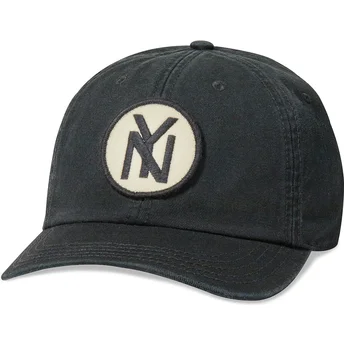 Sort justerbar kasket med buet skygge New York Black Yankees Hepcat fra American Needle