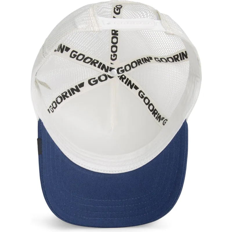 hvid-og-bla-slange-trucker-kasket-toxic-trucker-sport-the-farm-fra-goorin-bros