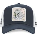 morkebla-og-hvid-snapback-kasket-tom-taj6-tom-looney-tunes-fra-capslab
