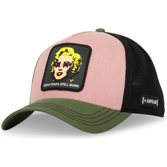 Gorra trucker flerfarvet Marilyn Monroe Dead Stars Still Burn ART DEAD Famous fra Capslab