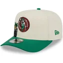 gorra-kurvet-beige-og-gron-snapback-9fifty-a-frame-precurved-hardwood-classics-fra-boston-celtics-nba-fra-new-era