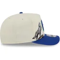 buet-beige-og-bla-snapback-kasket-9fifty-a-frame-precurved-hardwood-classics-fra-minnesota-timberwolves-nba-fra-new-era