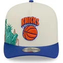 new-era-new-york-knicks-nba-hardwood-classics-9fifty-a-frame-precurved-beige-og-bla-snapback-kasket