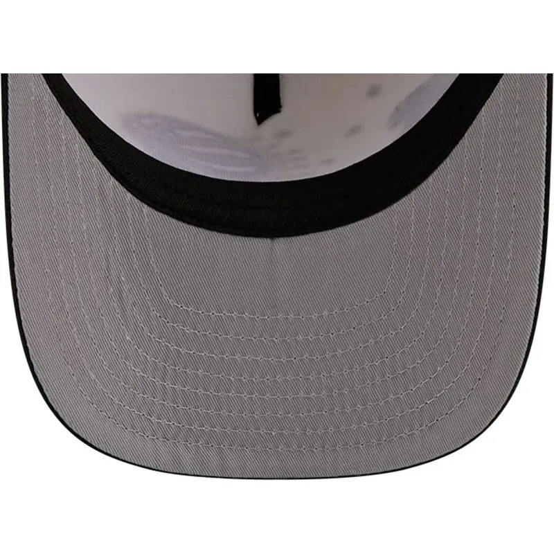 buet-beige-og-sort-snapback-kasket-9fifty-a-frame-precurved-hardwood-classics-fra-orlando-magic-nba-fra-new-era