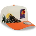 beige-og-orange-snapback-9fifty-a-frame-precurved-hardwood-classics-kasket-fra-phoenix-suns-nba-fra-new-era