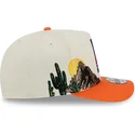 buet-beige-og-orange-snapback-kasket-9fifty-a-frame-precurved-hardwood-classics-fra-phoenix-suns-nba-fra-new-era