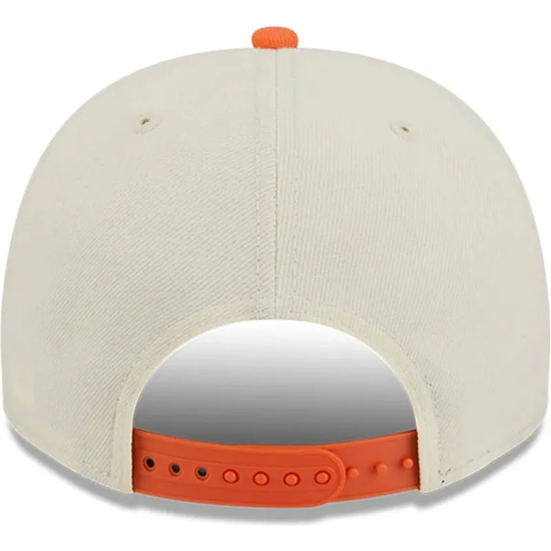 buet-beige-og-orange-snapback-kasket-9fifty-a-frame-precurved-hardwood-classics-fra-phoenix-suns-nba-fra-new-era