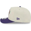 beige-og-violet-buet-kasket-snapback-9fifty-a-frame-precurved-hardwood-classics-fra-utah-jazz-nba-fra-new-era