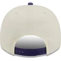 beige-og-violet-buet-kasket-snapback-9fifty-a-frame-precurved-hardwood-classics-fra-utah-jazz-nba-fra-new-era