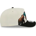 buet-beige-og-sort-snapback-kasket-9fifty-a-frame-precurved-hardwood-classics-fra-vancouver-grizzlies-nba-fra-new-era