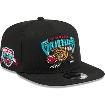 Sort flad snapback 9FIFTY A Frame Hardwood Classics kasket fra Vancouver Grizzlies NBA fra New Era