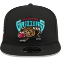 sort-flad-snapback-9fifty-a-frame-hardwood-classics-kasket-fra-vancouver-grizzlies-nba-fra-new-era