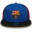 fc-barcelona-laliga-59fifty-bla-og-rod-justerbar-flad-kasket-mes-que-un-club-fra-new-era
