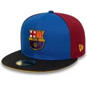 fc-barcelona-laliga-59fifty-bla-og-rod-justerbar-flad-kasket-mes-que-un-club-fra-new-era