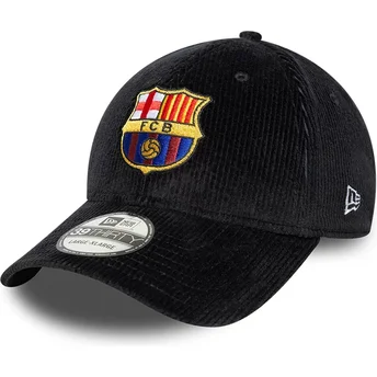 Sort FC Barcelona LALIGA 39THIRTY Cord buet justerbar kasket fra New Era