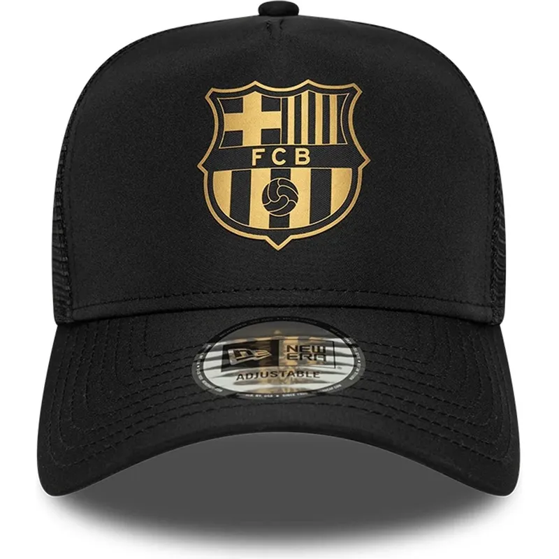 sort-fc-barcelona-laliga-a-frame-gold-trucker-cap-fra-new-era