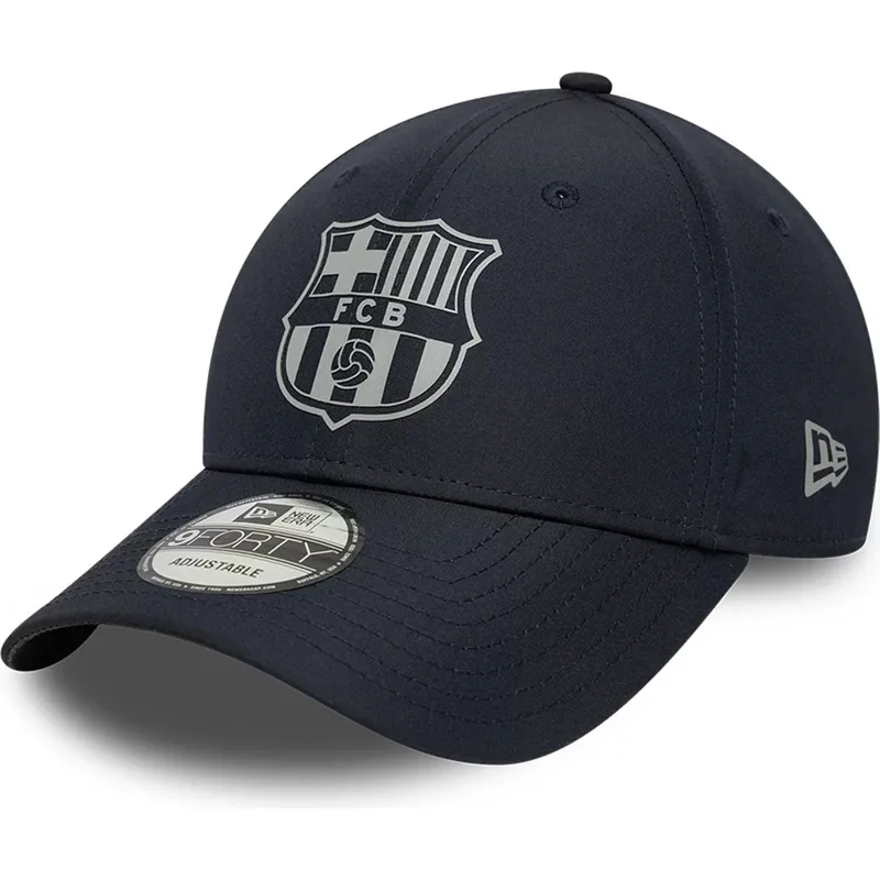 justerbar-marinebla-buet-kasket-fc-barcelona-laliga-9forty-reflective-fra-new-era