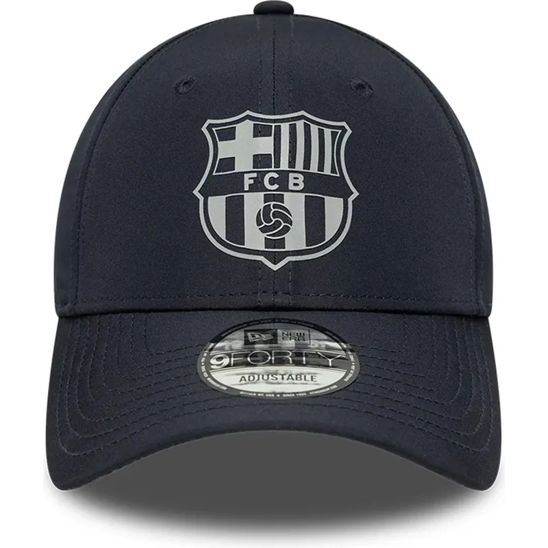 justerbar-marinebla-buet-kasket-fc-barcelona-laliga-9forty-reflective-fra-new-era