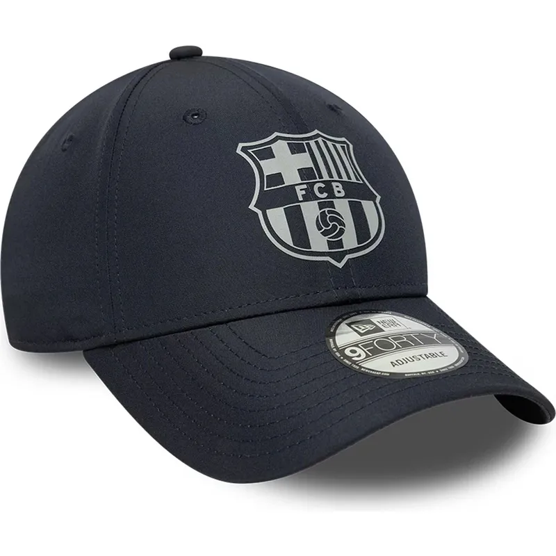 justerbar-marinebla-buet-kasket-fra-fc-barcelona-laliga-9forty-reflective-fra-new-era