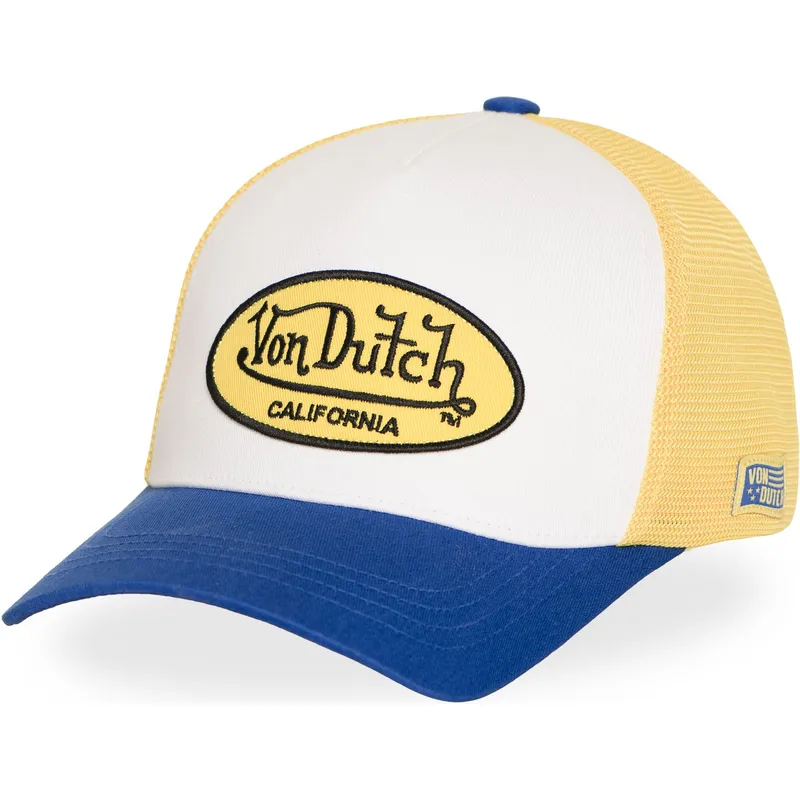 gul-og-bla-trucker-kasket-lof-b42-fra-von-dutch