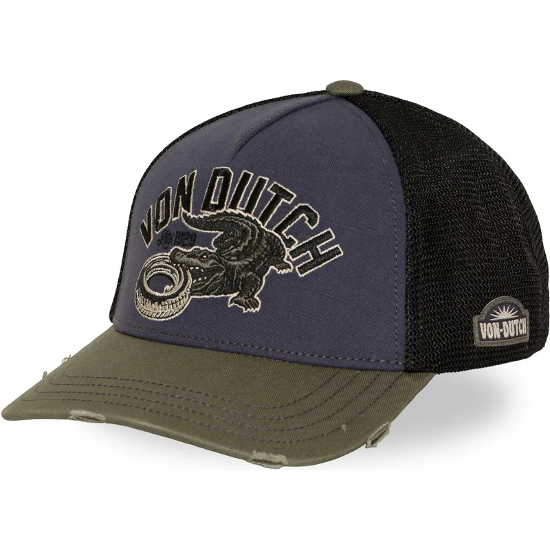 von-dutch-wild10-bla-og-gron-trucker-kasket
