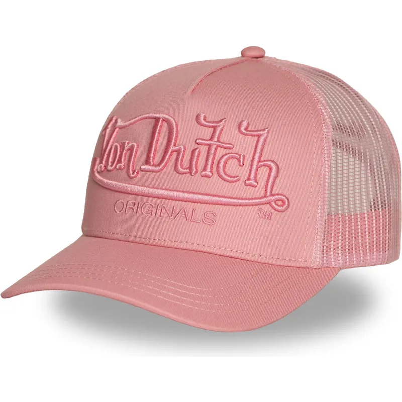 lyserod-trucker-kasket-emb05-fra-von-dutch