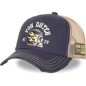 trucker-kasket-marinebla-og-beige-crew30-fra-von-dutch