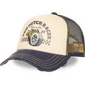 beige-og-marinebla-trucker-kasket-crew32-fra-von-dutch