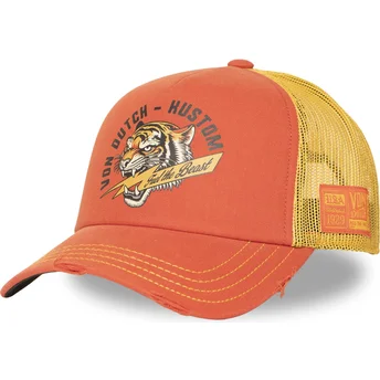 Trucker kasket orange og gul CREW33 fra Von Dutch