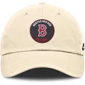 beige-justerbar-kurvet-kasket-club-unstructured-organic-cotton-fra-boston-red-sox-mlb-fra-nike
