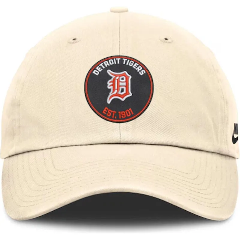 beige-justerbar-buet-kasket-club-unstructured-organic-cotton-fra-detroit-tigers-mlb-fra-nike