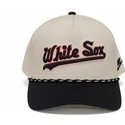 chicago-white-sox-mlb-nike-rise-structured-beige-og-sort-snapback-kasket-med-buet-skygge