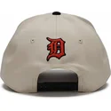nike-detroit-tigers-mlb-rise-structured-beige-og-sort-snapback-kasket-med-buet-skygge