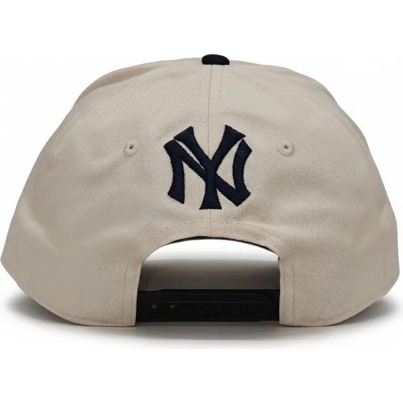 new-york-yankees-mlb-nike-rise-structured-beige-og-sort-snapback-buet-kasket