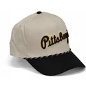 pittsburgh-pirates-mlb-nike-rise-structured-beige-og-sort-snapback-kurvet-kasket