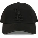 sort-justerbar-buet-kasket-med-sort-logo-los-angeles-dodgers-ballpark-fra-american-needle