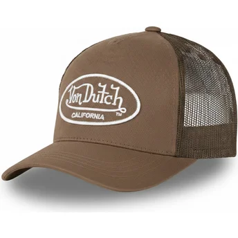 Justerbar brun trucker-kasket LOF B3 fra Von Dutch
