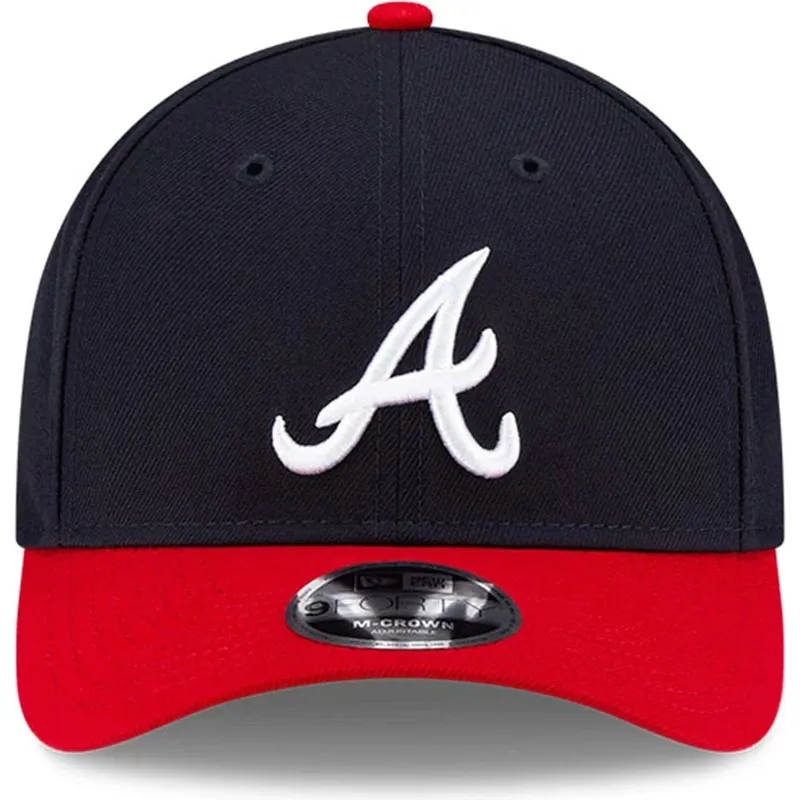 gorra-curva-azul-marino-y-roja-snapback-9forty-m-crown-player-replica-de-atlanta-braves-mlb-de-new-era
